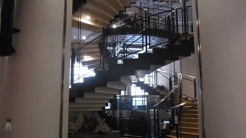 北海道釧路市博物館の二重らせんの階段