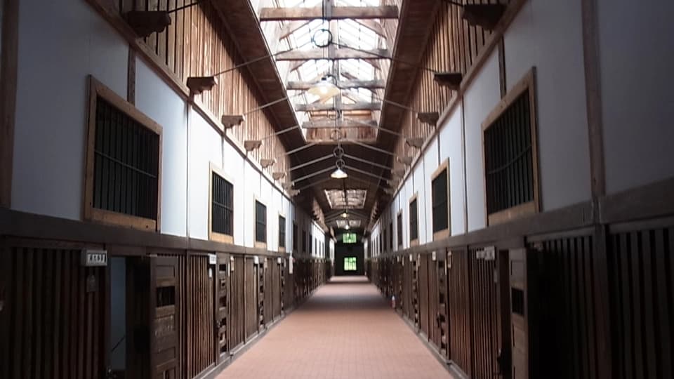 北海道網走刑務所の廊下